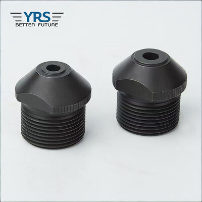 Multiscene SKD61 Auto Turned Parts Knurled Nuts Black Oxide Finish
