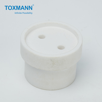 Plastic POM Turned CNC Lathe Machining Parts Insert Threads Burring Surface