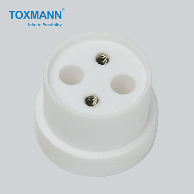 Plastic POM Turned CNC Lathe Machining Parts Insert Threads Burring Surface